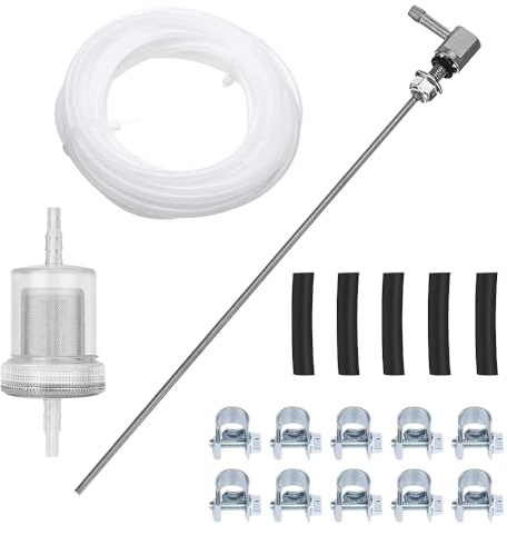 Aoreun 18 Stück Kraftstoff Standrohr Set, 5M Dieselheizung Kraftstoffleitung Schlauch Ersatz Kraftstoffrohr Auto Diesel Standheizung Leitungsfilter Schlauchschellen Kit für Eberspacher/Webasto-Heizung