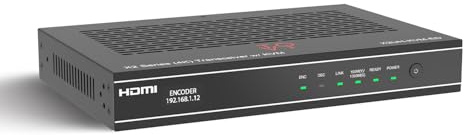 ToVi X2 Series 4K AV-Over-IP Encoder & Decoder with KVM, HDMI 2.0b, HDCP 2.2, PoE, Audio Routing, Fiber & RJ45 Transmission, Multi-Window & Video Wall Support (X2UH-KVM-ED)