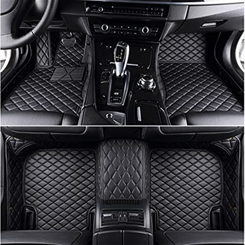 5-Sitzer-Auto-Fußmatten, Individuell Für VW, Für Scirocco, Für Santana, Für Sharan, Für Tiguan, Für Touareg Auto Fussmatte Fußmatten(Alles schwarz)
