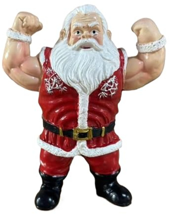 Weihnachtsmann Figuren Lustige Harz Muskelfiguren Humor Partyzubehör