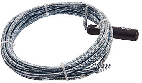 Amtech S1895 Desatascador Flexible de tuberías de Drenaje y residuos, Plata, 5 m