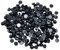 Baoblaze Rückseite Halbrunde Perlen, Schwarze Perlen mit Flacher Rückseite, Black Half Pearl Beads Flat, Rückseite Perlen Flatback für DIY Handwerk Hochzeit Kleid Nail Art Bateln, 6mm 200pcs
