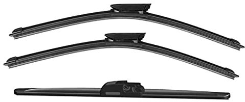 Jurmann Trade GmbH® 3er Komplett-Set Aero Scheibenwischer Vorne 700/700mm & Hinten 400mm