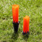 FORZA Rasenmarker Büschel – 25er-Set – Schrauben Sie die Marker Büschel im Boden – in sechs Farben erhältlich (Orange)