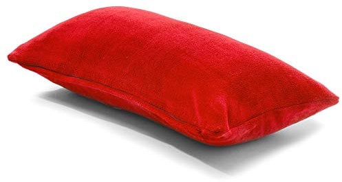 CelinaTex Xanio Dekokissen mit Innenkissen 40 x 80 cm rot Coral-Fleece Sofakissen Mikrofaser Kuschelkissen