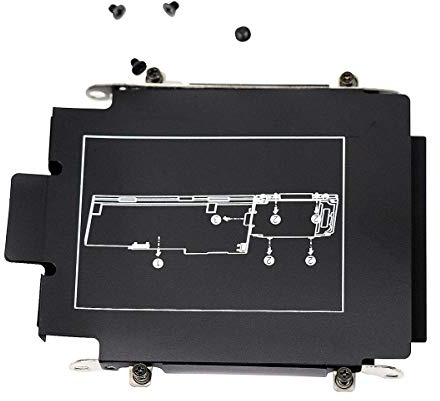 2.5 7mm SATA Hard Drive Caddy SSD HDD Bracket w/Screw for HP EliteBook 840 850 755 750 745 740 G1 G2 ZBook 14 G1 G2 ZBook 15U G1 G2 (NOT Compatible with 840 G3 G4)