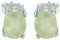 RGPL gute prehnite ein Edelstein ovale Form facettierte Ohrstecker Silber Ohrring-RGPL-SEPREFC-5052-de