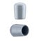 EMFA Kappen für Rundrohre 6 mm Grau (RAL 6005) 100 Stück Fußkappen Endkappen Kunststof 0,6 cm