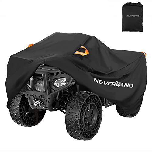 NEVERLAND ATV Cover Waterproof Heavy Duty 4 Wheeler Cover Quad Cover All Season Weather Proof Outdoor UV Protection for Polaris Kawasaki Yamaha Suzuki Honda (Large)
