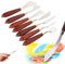 BORDSTRACT 7 Stück Öl-Malen Spachteln Malmesser Set, Palette Messer, Farbspachtel, Künstler Ölmalerei Spatel Ölmalerei Farbe mischen für Aquarell Öl Acryl Kunsthandwerk