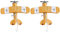 BESPORTBLE 2 Stücke Vintage Metallflugzeuge Eisen Retro Flugzeug Segelflugzeug Anhänger Spielzeug FPR Kinder Wohnkultur Desktop Ornament Requisiten Gelb 8325208341