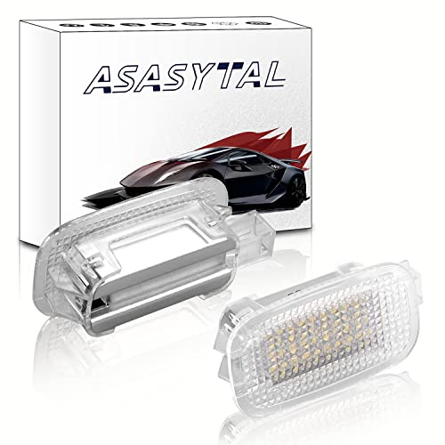 Asasytal Unter Türbeleuchtung Auto Fußraumbeleuchtung Gepäcklampen 6000 K super weiße Handschuhfachbirne für W176 W246 W242 W204 W205 C117 X117 X218 GLK W221 X156 X204,2 Stücke