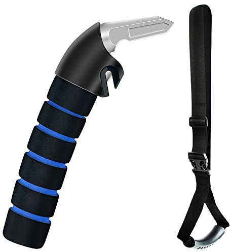 Car Handle Assist for Elderly Car Grab Handle Car Door Handle Multifunction Handle Car Door Latch Handle for Seniors and Handicapped(Blue)