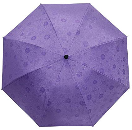 Aintap Klappschirm-Selfie-Wassertropfen-Design-Golfschirm-UV-Schutz-Leicht zu tragen-Stilvolles Design-Einfach für den Außenbereich geeignetLila