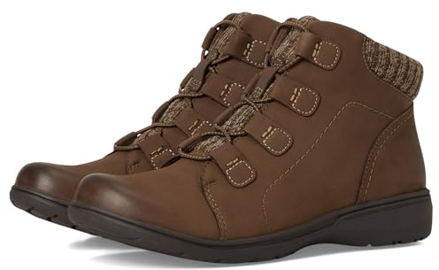 Clarks Collection Women's Carleigh Jade Ankle Boot, Taupe Nubuck, 5 M US