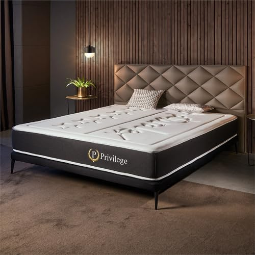 Naturalex - Privilege - Matratze 180x200 cm - Höhe 26 cm | Taschenfederkernmatratze - 180x200 H2/H3 - Matratze 180x200 - Öko-tex Zertifiziert - Latex Blue 7 Zonen