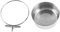 SEWOART Stainless Steel Parrot Food Bowl Large Parrot Bowl for Cage Parrot Feeding Bowl Safe Material Easy to Cle