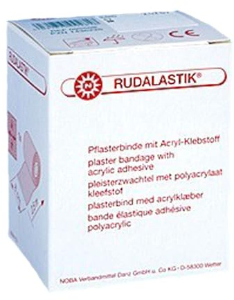 RUDALASTIK elastische Pflasterbinde mit Acryl-Klebstoff 2,5 m, Größen:2.5 m x 8 cm
