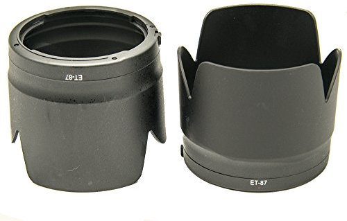 Protastic Lot de 2 Pare-Soleil de Rechange pour Objectif Canon EF 70-200 mm F/2.8L is II USM Noir