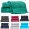 Heim24h 3er Handtuch Set 2 Handtücher 1 Duschtücher Premium Qualität aus 100% Baumwolle weich mit hoher Saugfähigkeit (Dundekgrün)