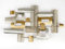 formano Wanddeko Metall 3D-Effekt Champagner Gold 70x44x6 cm Wanddekoration