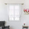 SIMPVALE Tul Cortinas Romanas Bolsillo de Barra Color Sólido Translúcido Persianas Romanas Anudado Vertical para Cocina Balcón, 1 Panel, Cintas Blanco, Ancho 80cm x Altura 120cm