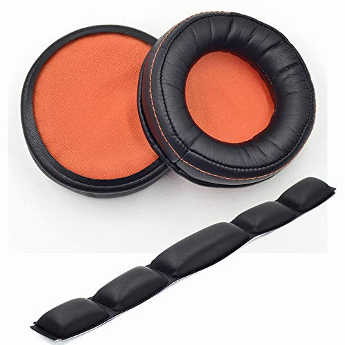 Rhinenet Replacement Earpads with Headband Cushion Foam Ear pads For SteelSeries Siberia 840 800 Dolby 7.1 Wireless Headset