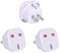 【3 Packs】UK to USA Travel Adapter suitable for US, Australia, Canada, Mexico,Thailand, Philippines, China, Japan, Vietnam -See Description