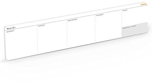 Notsu Wochenplaner-Notizblock, minimalistisch, undatiert, Mini-Schreibtischkalenderblock, hochwertiges dickes Papier, 120 g/m²