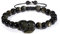 COAI Unisex Geschenkideen Verstellbares Armband aus Goldem Obsidian mit Fuchs Charm in Größe M