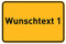 PrintPlanet® Ortsschild mit eigenem Text oder Namen personalisiert – Schild aus 5 mm PVC Kunststoff – Größe 420 mm x 280 mm - Variante 1