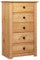 vidaXL Panama-Kiefer Sideboard mit 5 Schubladen Anrichte Kommode Schrank Beistellschrank Schubladenkommode Mehrzweckschrank 46x40x89cm