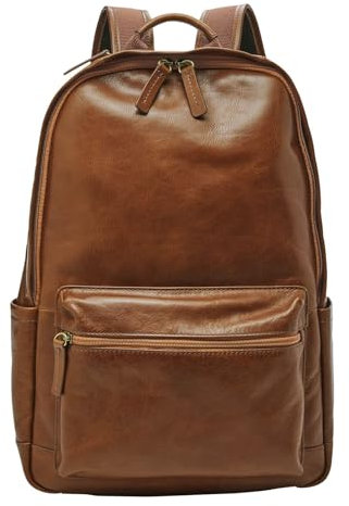 Fossil Tasche für Männer Buckner, LederRucksack cognac 30,5 cm L x 12,7 cm B x 45,7 cm H MBG9465222