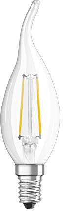Osram Filament LED Lampe mit E14 Sockel, Warmweiss (2700 K), 2,5 W, Ersatz für 25W-Glühbirne
