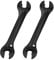 QKURT 2 PCS Bicycle Cone Spanner Hub Wrench, Bicycle Wheel Hub Axle Cone Adjuster Wrench Pedal Spanner Repair Tool