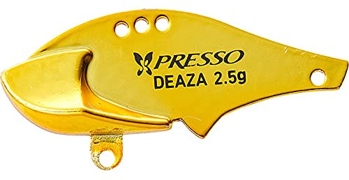 DAIWA Presso Deaza, Cucchiaino Spéciale, Esca da Pesca, 3,1cm, 2,5g, Gold, 15445-114