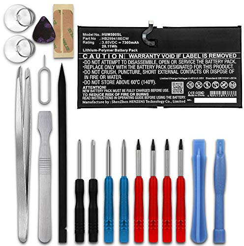 subtel, Batería para Tableta Compatible con Huawei MediaPad M5 10.8 (CMR-W09), HB299418ECW (3.85V, 7300mAh) + Juego de Herramientas