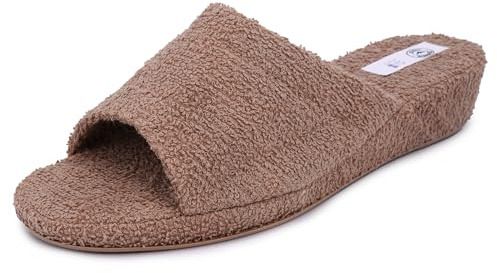 JOMIX Ciabatte Donna di Spugna Aperte con Tacco Zeppa Pantofole Estive Comode da Casa Traspiranti Leggere Made in Italy