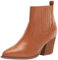 The Drop Damen Sia Damen Western Knöchelhoher Stiefel mit spitzer Zehenpartie, Mokka, 40.5 EU