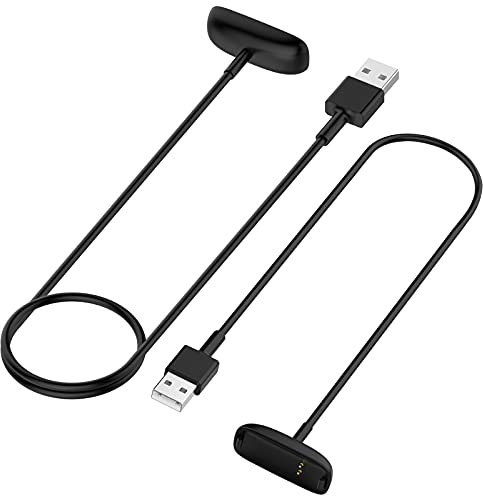 TopPerfekt [2-Pack] Charger Cable for Fitbit ACE 3, Replacement Charging Cable Accessory for Fitbit Inspire 2 and ACE 3 (3.3 ft/1.0 ft)