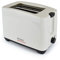 Kitchen Perfected® 2 Slice Extra Wide Slot Toaster - 750W - 7 Browning Levels - High Lift Eject Function - Centralisation for even cooking - Removable Crumb Tray - E2020WI - Cream & Black