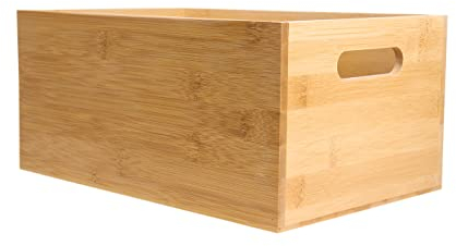 Alsino Organisateurs de Tiroirs Boîte de Rangement en Bambou Durable - Ranger Votre Salle de Bains, Votre Bureau et Vos Tiroirs de Cuisine de manière Efficace et Écologique 30 x 20 x 14 cm (D)