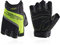HANDLANDY Fingerlose Arbeitshandschuhe für Herren, Halbfinger-Arbeitshandschuh, Griffigkeit, stoßdämpfend, atmungsaktiv, Uwrist, TPR, Anti-Kollisions-Handschuhe für Herren und Damen (S, fi-grün)