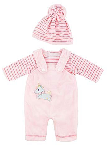 DUORUIMI Puppenkleid Hosenträger Pyjama mit Hut Puppe Outfit für American Girl-Puppe, 45,7 cm