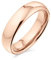 Bling Jewelry Einfacher Kuppel-Paarring aus Titan, polierter Ring für Männer und Frauen, komfortable Passform, Roségold-Ton, 5MM