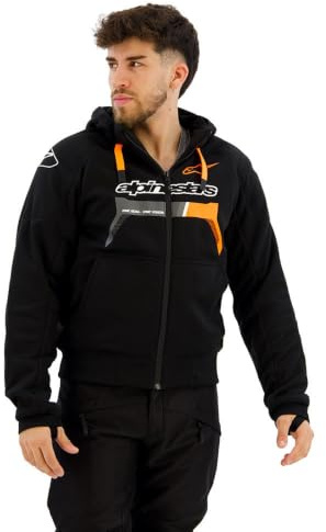 Alpinestars Chrome Ignition Motorrad Textiljacke Schwarz/Rot XXL | Aramid-Verstärkung