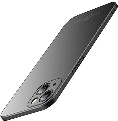 XD Designs Schutzhülle für iPhone 13/13 Pro/13 Pro Max, schlanke PC-Hülle, kratzfest, harte Rückseite, stoßfest, Schwarz, 33 cm (6,1 Zoll)