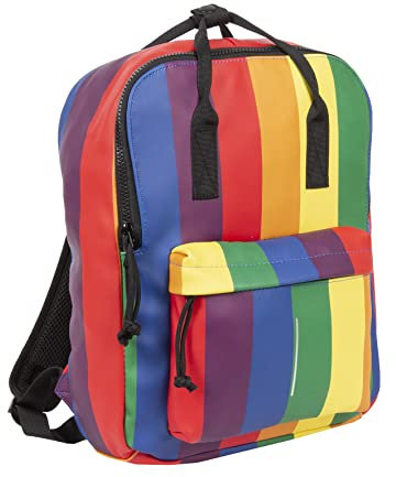 New Rebels Mart Chicago 18L Regenbogen Rucksack Wasserabweisend Laptop 13