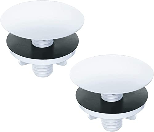 2 Stück Küchenspüle Loch Abdeckung - Wasserhahn Platte Stopper - Blanking Metall Edelstahl Stecker (50 mm)