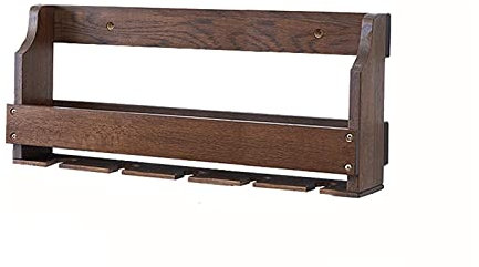 Wandregal, Weinregal aus weißer Eiche, Wandbehang, modernes minimalistisches Weinregal, Lagerregal aus Massivholz (Braun 55 * 24,5 cm)